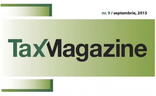 Tax Magazine nr. 9 septembrie 2015