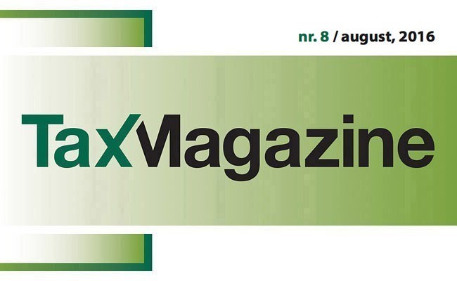 Tax Magazine, nr. 08, august 2016