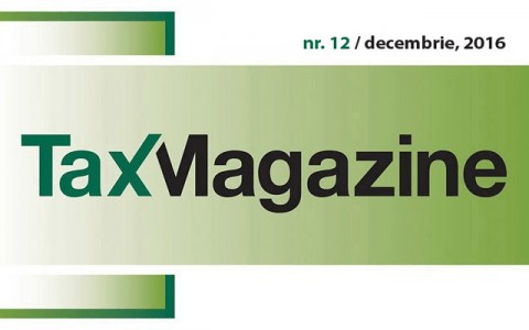 Tax Magazine, nr. 12, decembrie 2016 - Editura Solomon