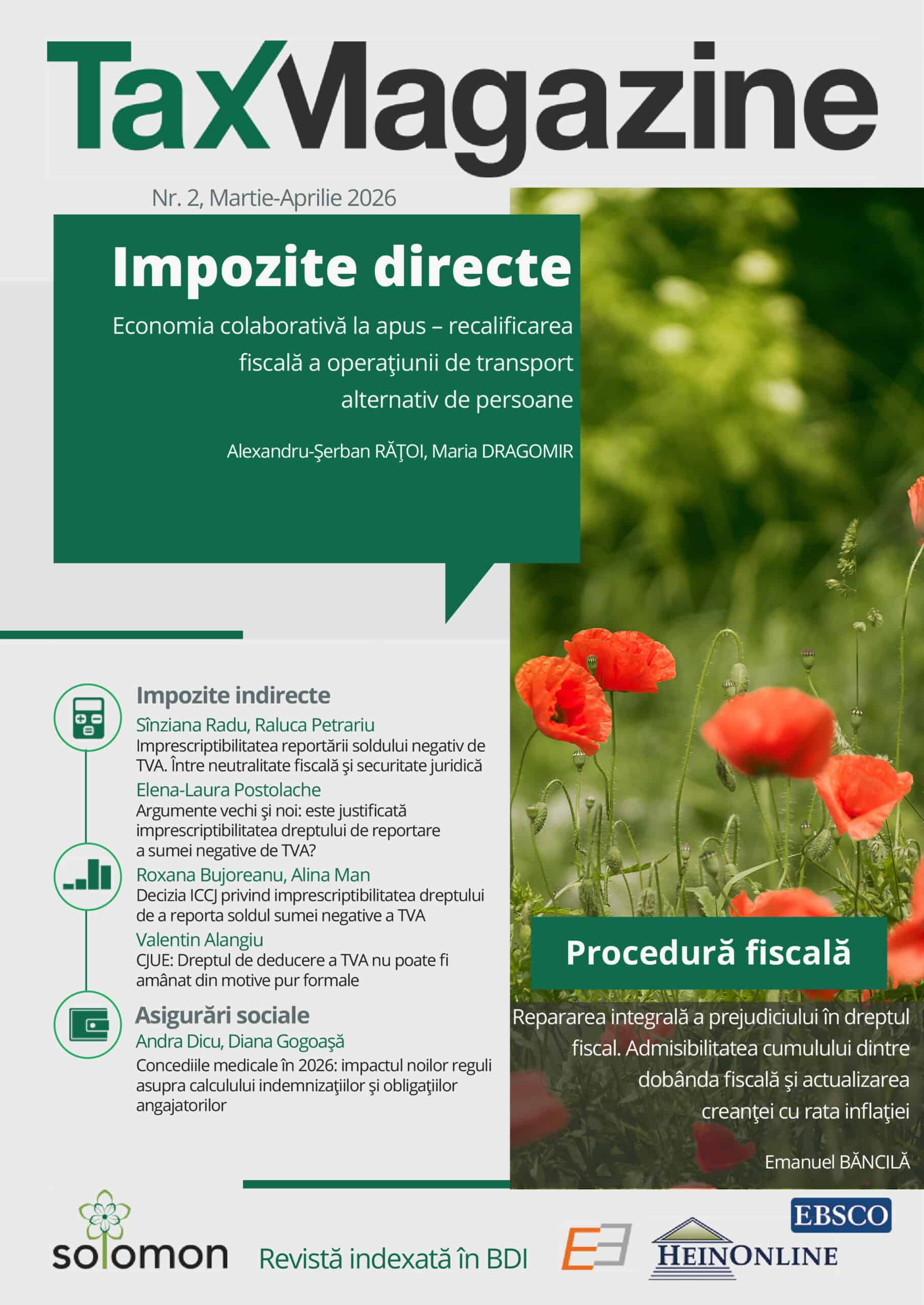 Tax Magazine nr. 1 din 2026